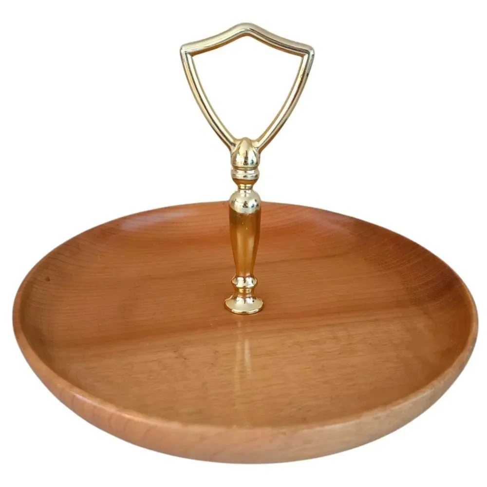 vintage mcm mid century modern oregon myrtlewood candy and nut dish